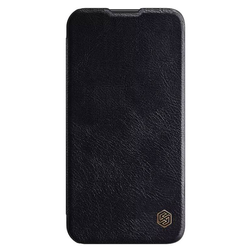 Nillkin θήκη Qin Pro για iPhone 15 Plus, δερμάτινη, μαύρη Nillkin θήκη Qin Pro για iPhone 15 Plus, δερμάτινη, μαύρη