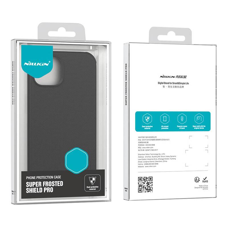 Nillkin θήκη Super Frosted Shield Pro για iPhone 15, μπλε – φωτογραφία 4
