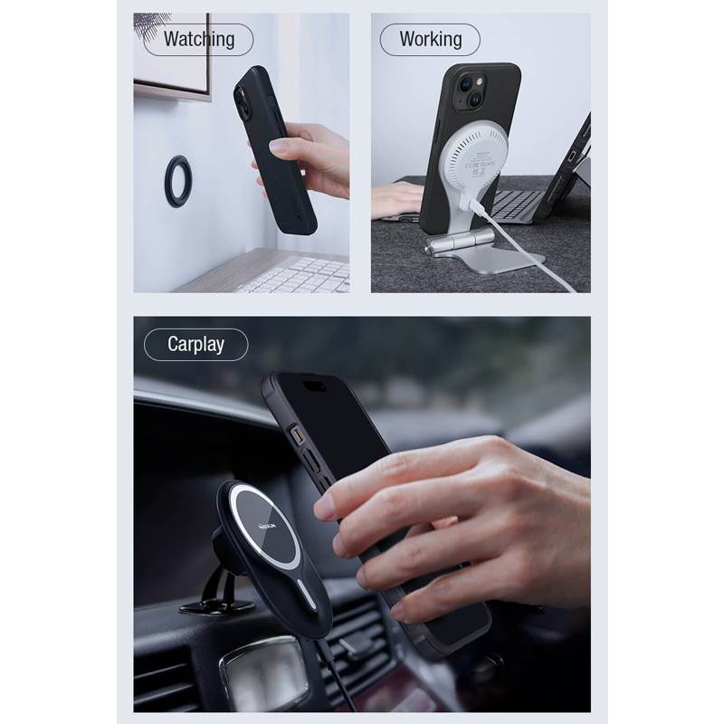 Nillkin θήκη Super Frosted Shield Pro Magnetic για iPhone 15, μπλε – φωτογραφία 2