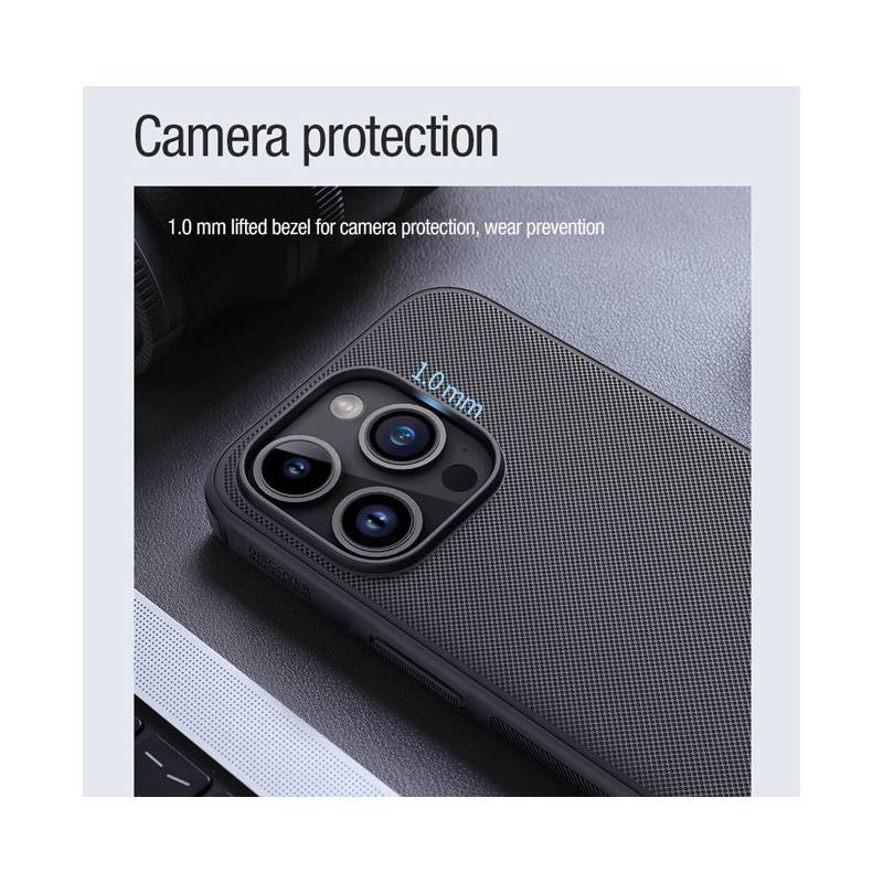 Nillkin θήκη Super Frosted Shield Pro Magnetic για iPhone 15 Pro, μπλε – φωτογραφία 3