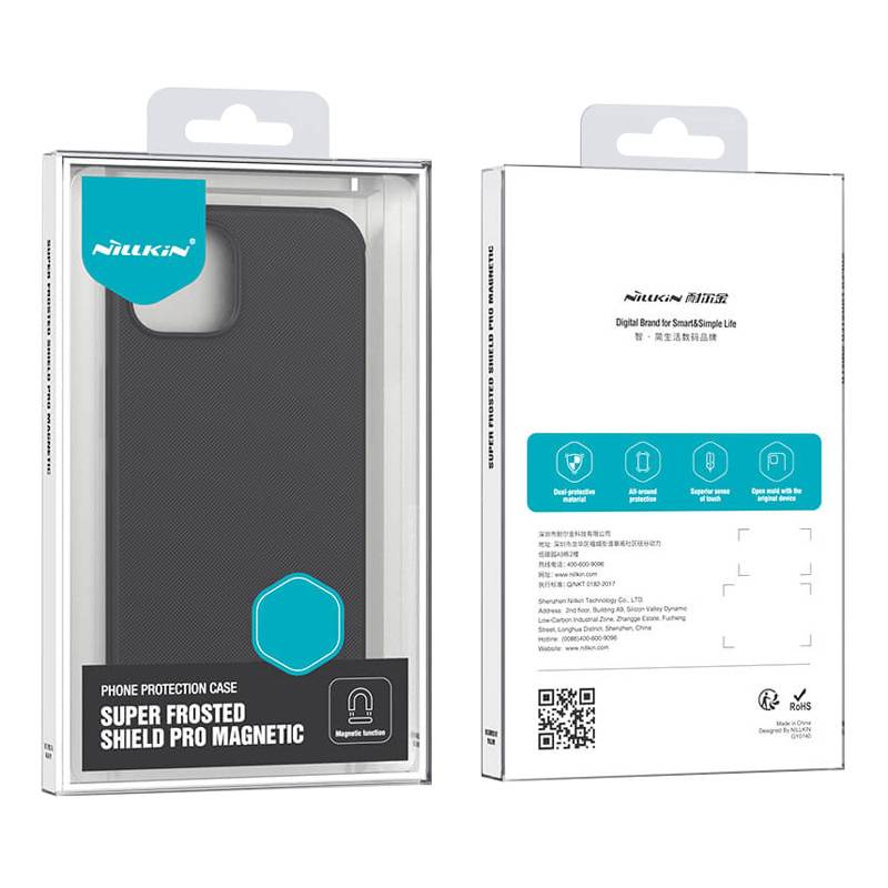 Nillkin θήκη Super Frosted Shield Pro Magnetic για iPhone 15 Plus, μαύρη – φωτογραφία 5