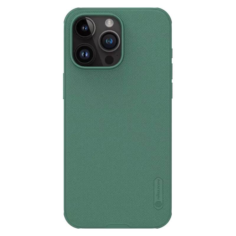 Nillkin θήκη Super Frosted Shield Magnetic, iPhone 15 Pro Max, πράσινη Nillkin θήκη Super Frosted Shield Magnetic, iPhone 15 Pro Max, πράσινη