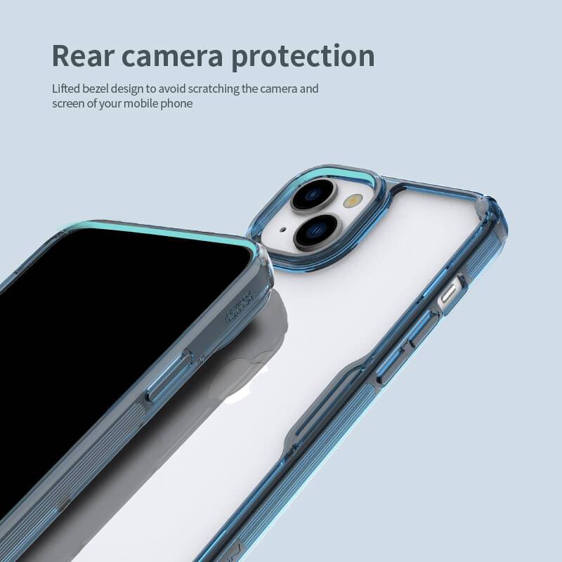 Nillkin θήκη Nature Pro για iPhone 15, διάφανη-μπλε – φωτογραφία 2