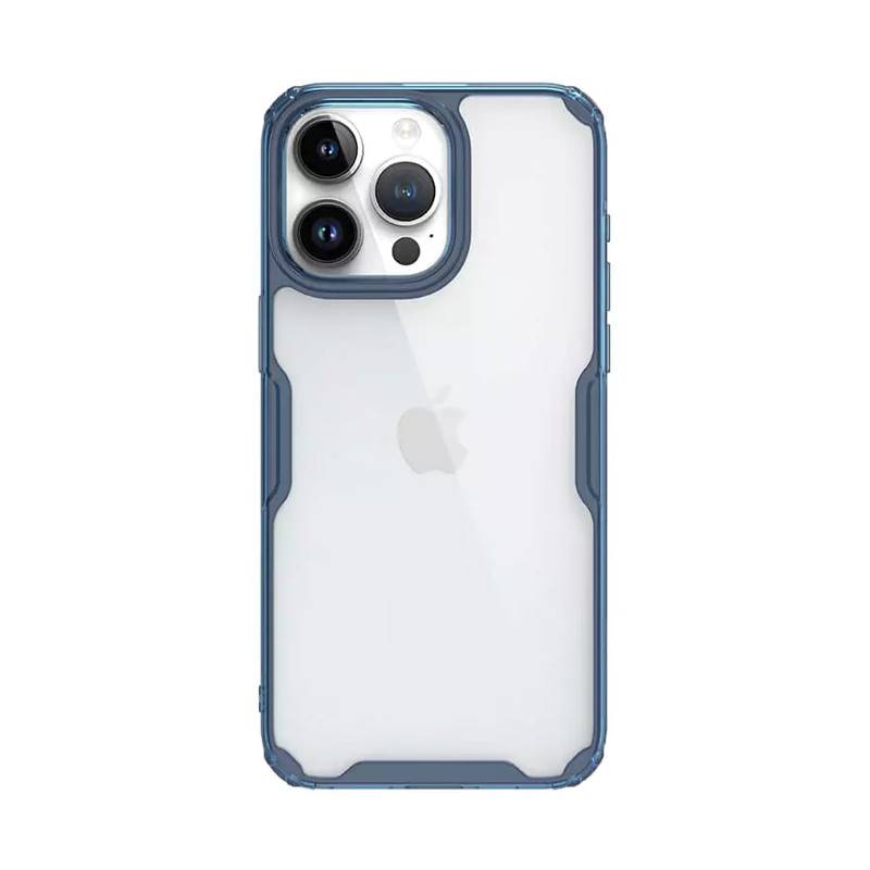 Nillkin θήκη Nature Pro για iPhone 15 Pro, διάφανη-μπλε