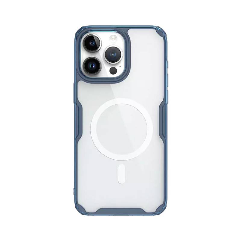 Nillkin θήκη Nature Pro Magnetic για iPhone 15 Pro, διάφανη-μπλε
