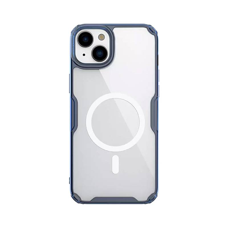 Nillkin θήκη Nature Pro Magnetic για iPhone 15 Plus, διάφανη-μπλε
