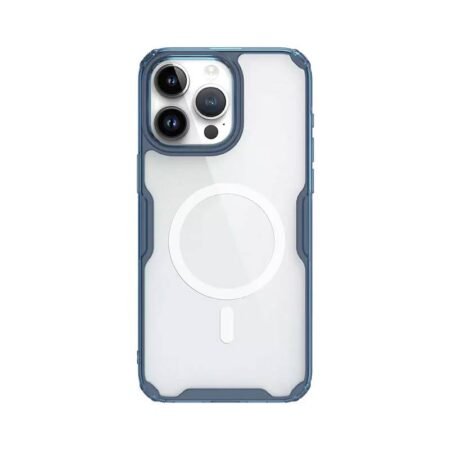 NILLKIN θήκη Nature Pro Magnetic για iPhone 15 Pro Max, διάφανη-μπλε