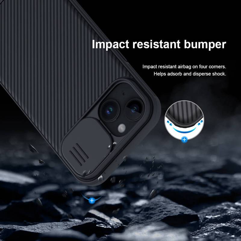 Nillkin θήκη CamShield Pro για iPhone 15, μαύρη – φωτογραφία 3