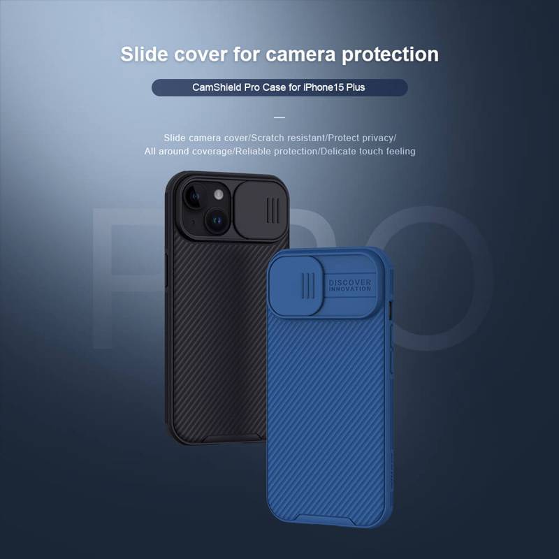 Nillkin θήκη CamShield Pro για iPhone 15 Plus, μαύρη – φωτογραφία 2