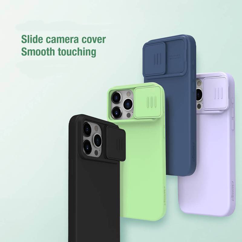 Nillkin θήκη CamShield Silky Silicone για iPhone 15 Pro, μαύρη – φωτογραφία 2