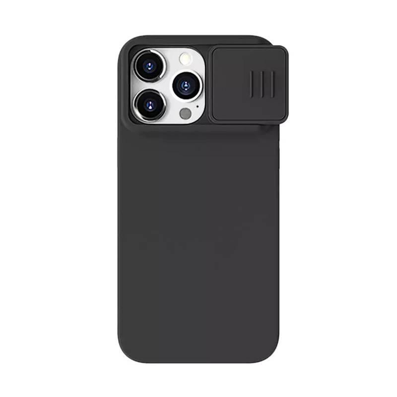 Nillkin θήκη CamShield Silky Magnetic Silicone, iPhone 15 Pro Max, μαύρη