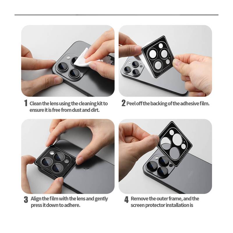 Nillkin tempered glass CLRFilm κάμερας για iPhone 15/15 Plus – φωτογραφία 5