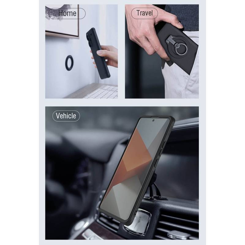 Nillkin θήκη Super Frosted Shield Magnetic Xiaomi Note 13 Pro Plus μαύρη – φωτογραφία 2