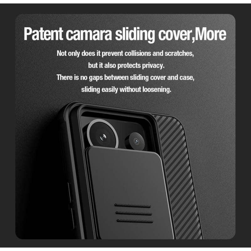 Nillkin θήκη CamShield Pro για Xiaomi Redmi Note 13 Pro, μαύρη – φωτογραφία 2