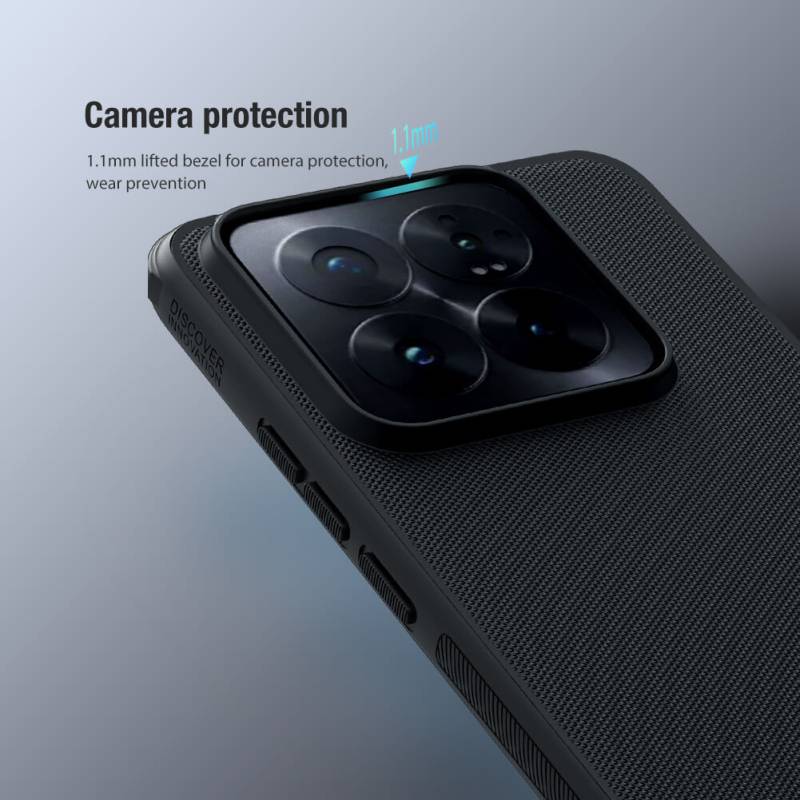 Nillkin θήκη Super Frosted Shield Pro για Xiaomi 14 Pro, μαύρη – φωτογραφία 2
