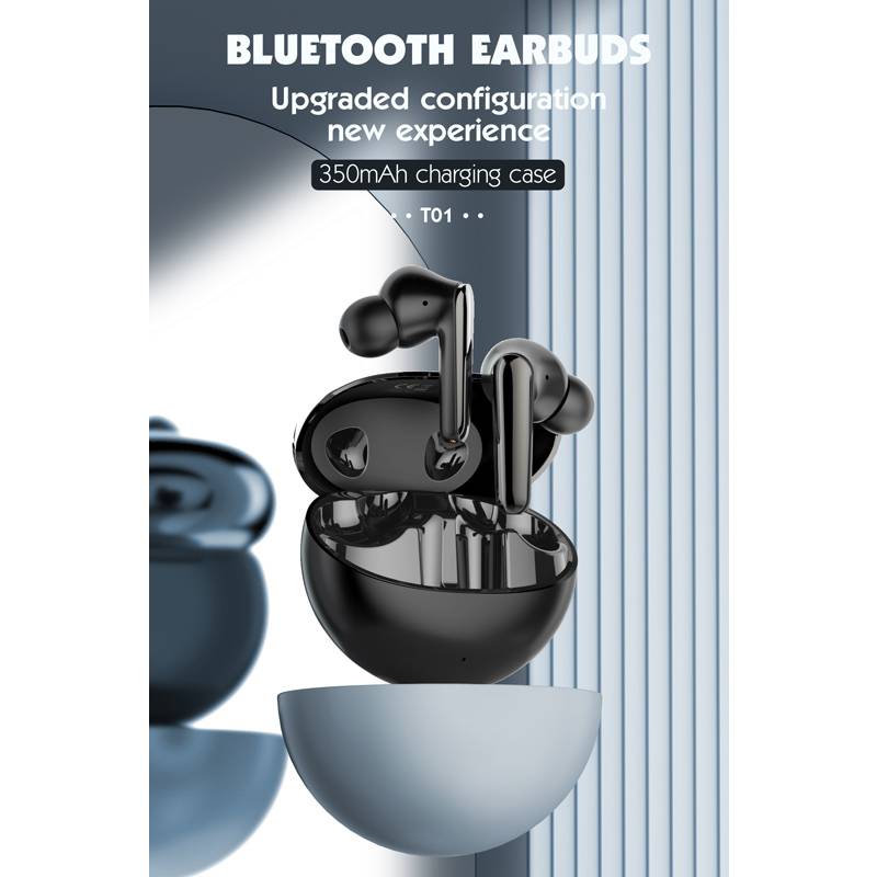 Ldnio earphones με θήκη φόρτισης T01, True Wireless, HiFi, Φ10mm, χρυσά – φωτογραφία 2