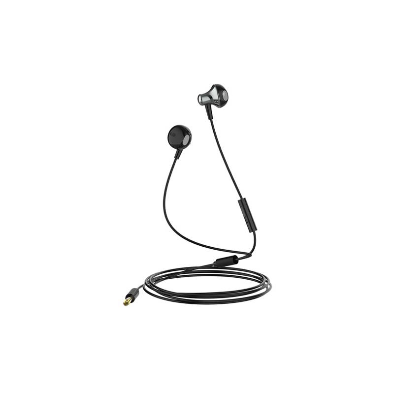Ldnio earphones με μικρόφωνο HP08, 3.5mm σύνδεση, Φ13mm, 1.2m, γκρι – φωτογραφία 3