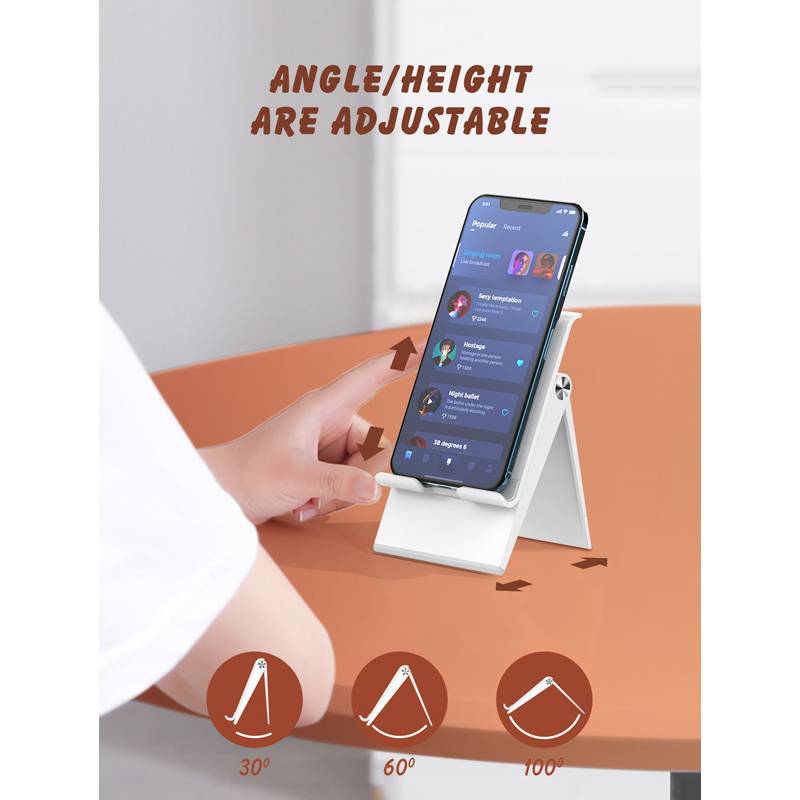 Ldnio βάση smartphone MG07, foldable, 4.7-7.2", λευκή – φωτογραφία 2
