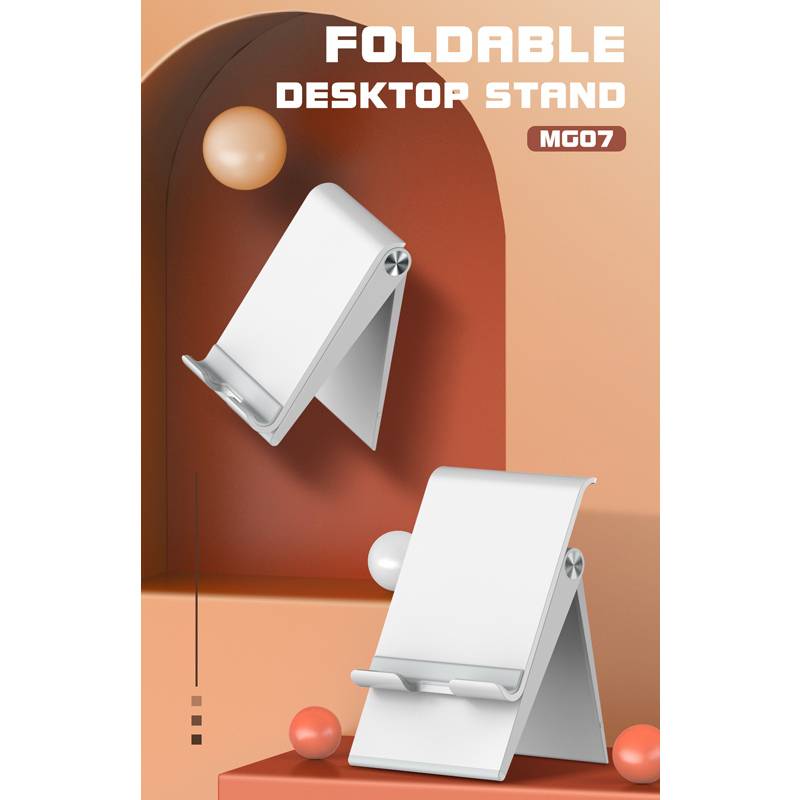 Ldnio βάση smartphone MG07, foldable, 4.7-7.2", λευκή – φωτογραφία 5