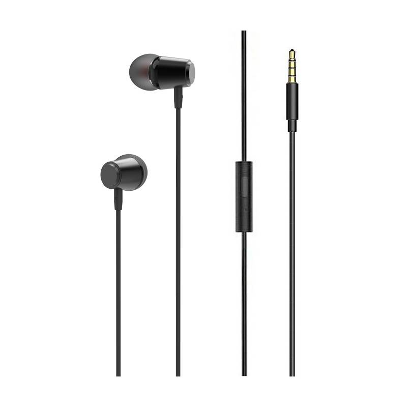 Ldnio earphones με μικρόφωνο HP03, 3.5mm σύνδεση, Φ10mm, 1.2m, μαύρα
