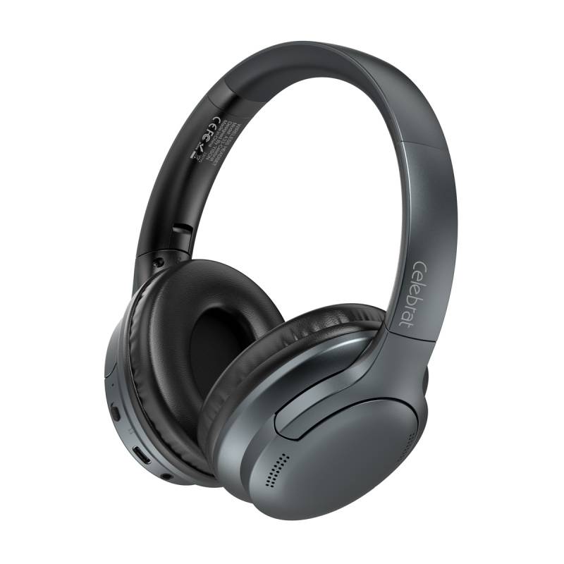Celebrat headphones A33, ασύρματα & ενσύρματα, ANC, 40mm, 300mAh, μαύρα