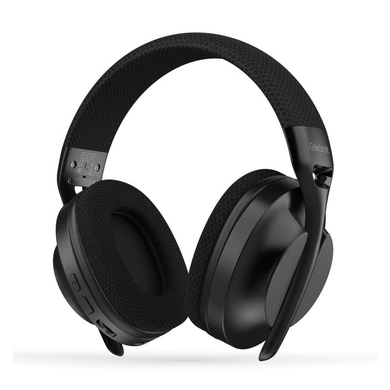 Celebrat headphones A34, ασύρματα & ενσύρματα, 40mm, 300mAh, μαύρα
