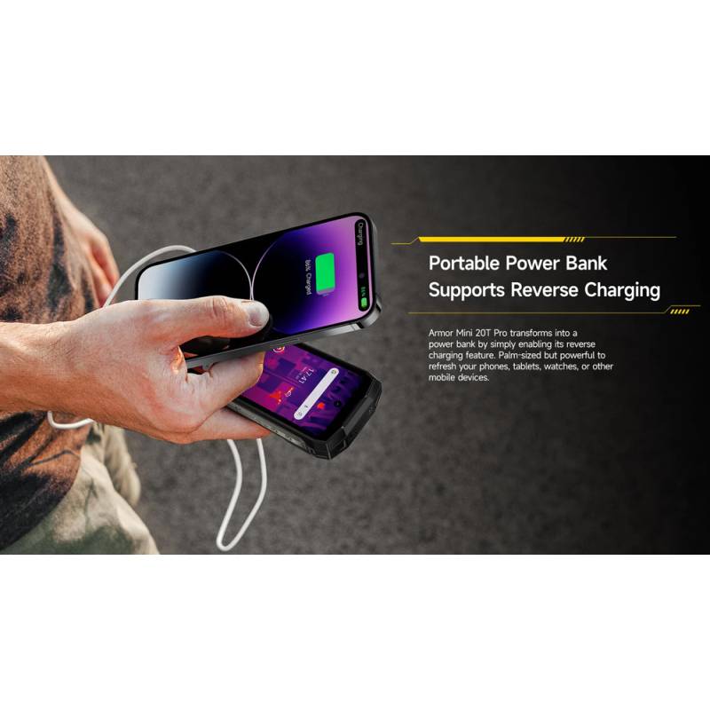 Ulefone smartphone Armor Mini 20T Pro, 4.7", 8/256GB, 5G, 6200mAh, IP68/IP69K, μαύρο – φωτογραφία 3