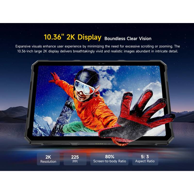 Ulefone tablet Armor Pad 4 Ultra, 10.36", 8/256GB, 11800mAh, IP68/IP69K, 5G, μαύρο – φωτογραφία 5