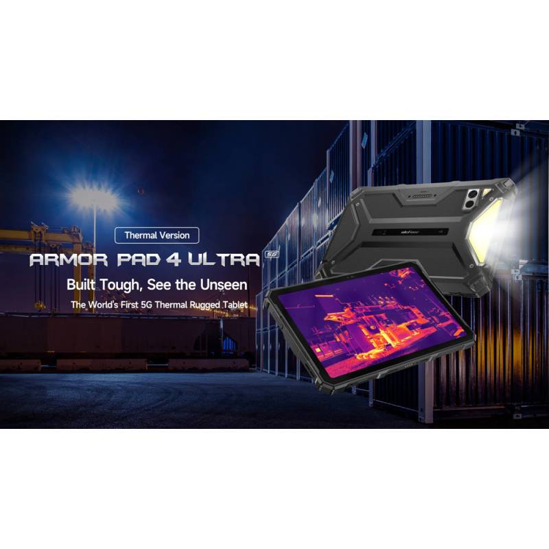 Ulefone tablet Armor Pad 4 Ultra Thermal, 10.36", 8/256GB, 11800mAh, IP68/IP69K, 5G, μαύρο – φωτογραφία 2