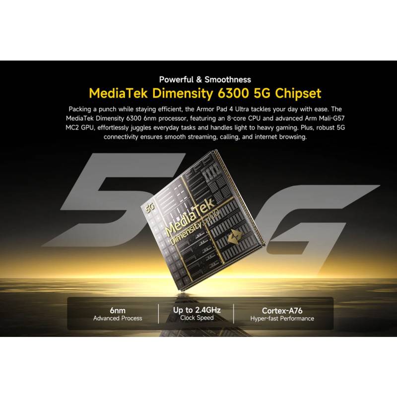 Ulefone tablet Armor Pad 4 Ultra Thermal, 10.36", 8/256GB, 11800mAh, IP68/IP69K, 5G, μαύρο – φωτογραφία 5
