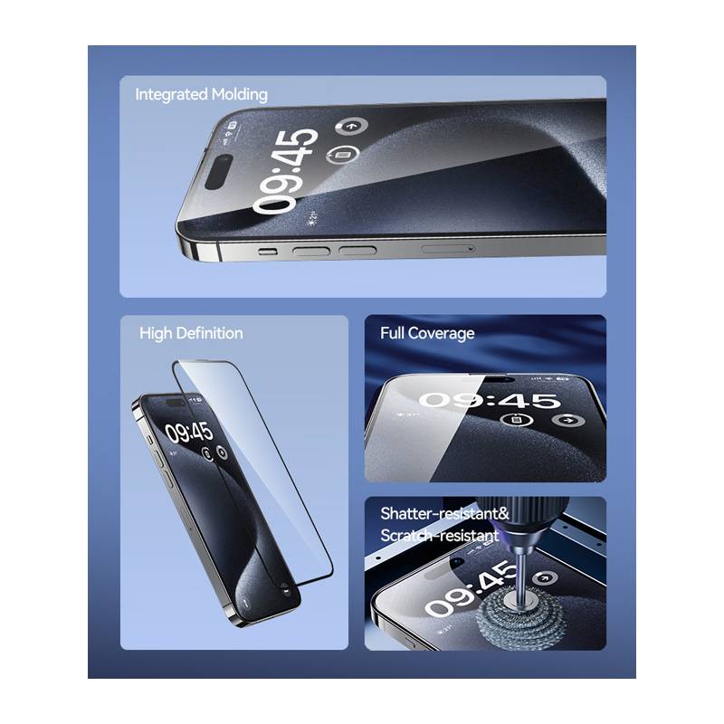 USAMS tempered glass US-BH864 για iPhone 15 Plus, 0.33mm – φωτογραφία 3