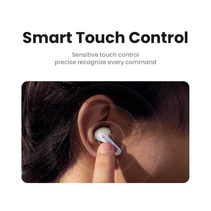 USAMS earphones με θήκη φόρτισης US-XD19, TWS, ENC, Φ13mm, μαύρα – φωτογραφία 5