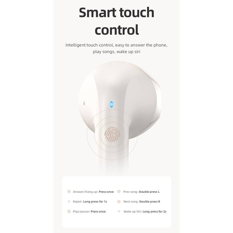 USAMS earphones με θήκη φόρτισης US-YO17, True Wireless, Φ13mm, μαύρα – φωτογραφία 4