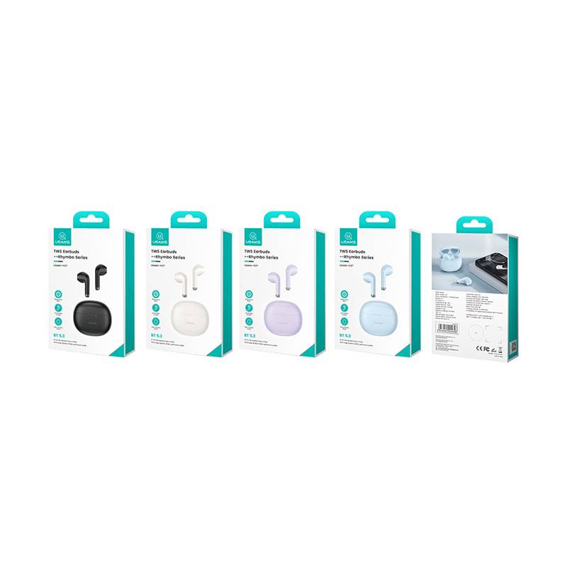 USAMS earphones με θήκη φόρτισης US-YO17, True Wireless, Φ13mm, μαύρα – φωτογραφία 6