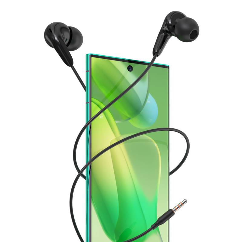 Celebrat earphones με μικρόφωνο G26, 3.5mm σύνδεση, Φ10mm, 1.2m, μαύρα – φωτογραφία 2