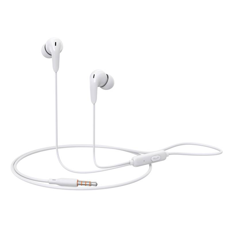 Celebrat earphones με μικρόφωνο G26, 3.5mm σύνδεση, Φ10mm, 1.2m, λευκά – φωτογραφία 3