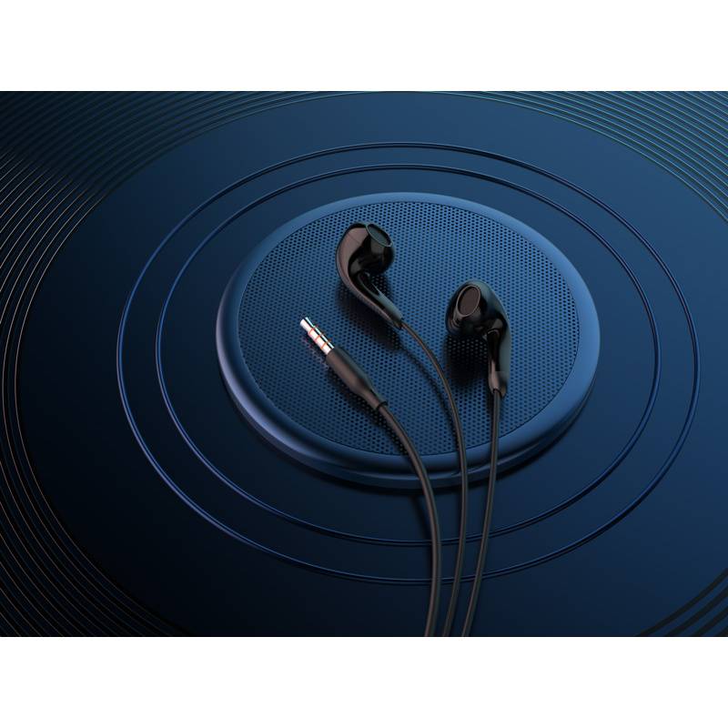 Celebrat earphones με μικρόφωνο G27, 3.5mm σύνδεση, Φ14mm, 1.2m, μαύρα – φωτογραφία 2