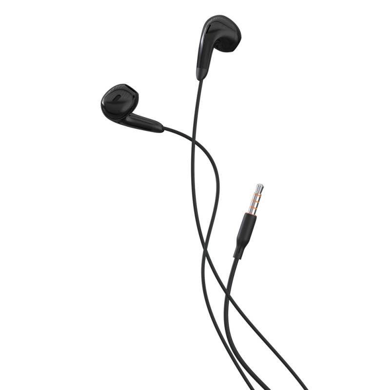 Celebrat earphones με μικρόφωνο G27, 3.5mm σύνδεση, Φ14mm, 1.2m, μαύρα – φωτογραφία 3