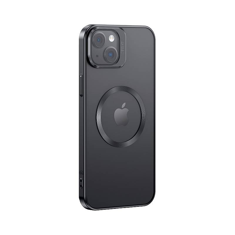 USAMS θήκη Geying US-BH856 για iPhone 15 Plus, διάφανη/μαύρη