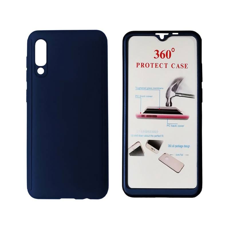 Powertech Θήκη Body 360° με Tempered Glass για Xiaomi Mi 9, μπλε