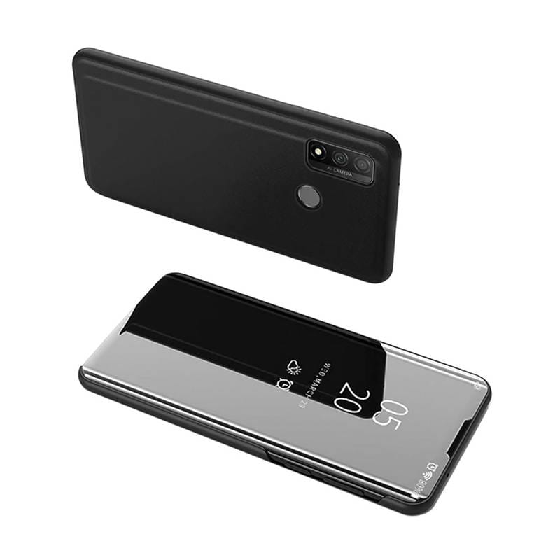 Powertech θήκη Clear view MOB-1515, Huawei P Smart 2020, μαύρη Powertech θήκη Clear view MOB-1515, Huawei P Smart 2020, μαύρη