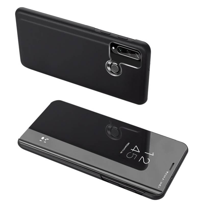 Powertech θήκη Clear view MOB-1517, Huawei Y6p, μαύρη