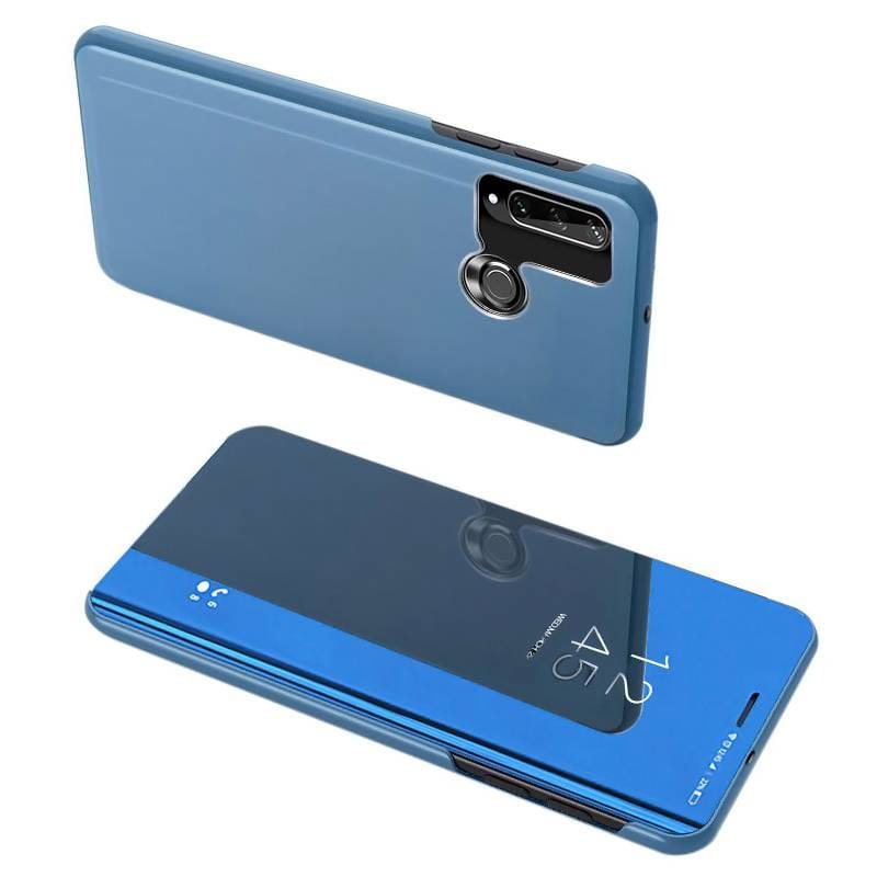 Powertech θήκη Clear view MOB-1518, Huawei Y6p, μπλε