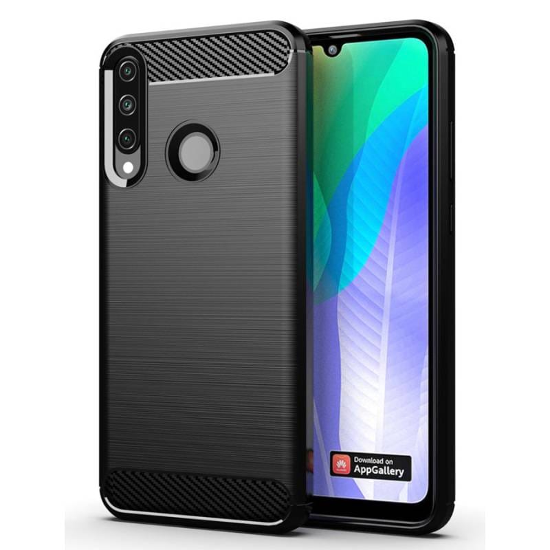 Powertech Θήκη Carbon Flex MOB-1524, Huawei Y6p, μαύρη