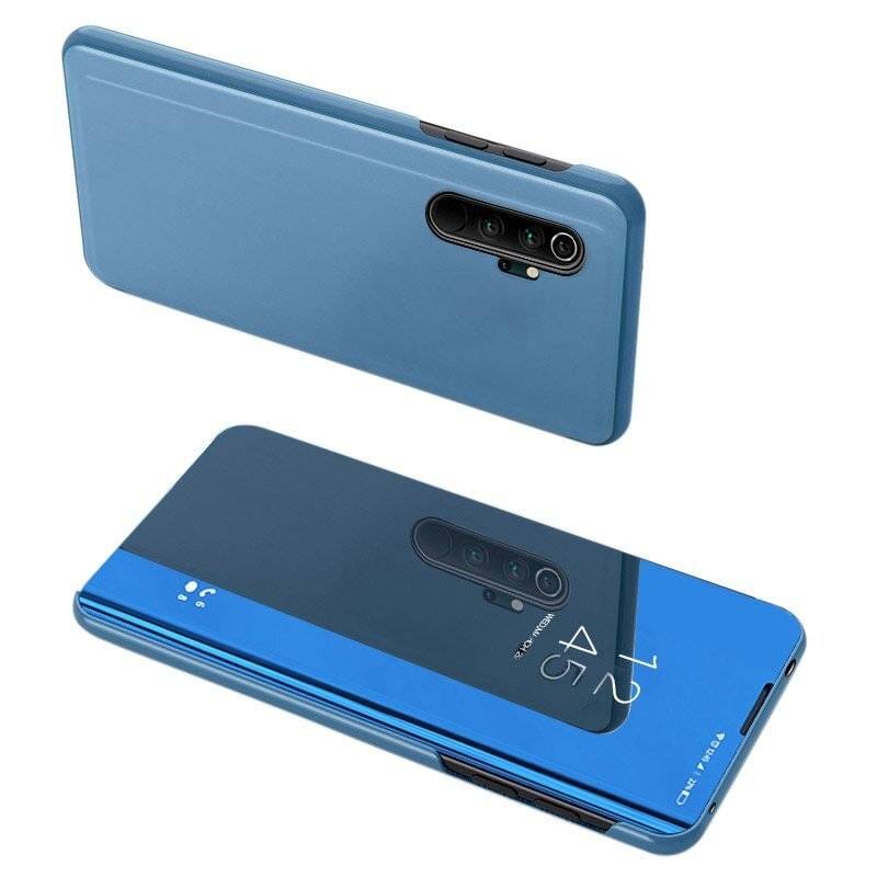 Powertech θήκη Clear view MOB-1551, Xiaomi Mi Note 10 Lite, μπλε