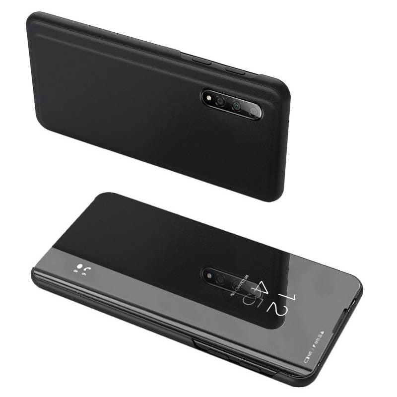 Powertech θήκη Clear view MOB-1599 για Xiaomi Mi 9, μαύρο