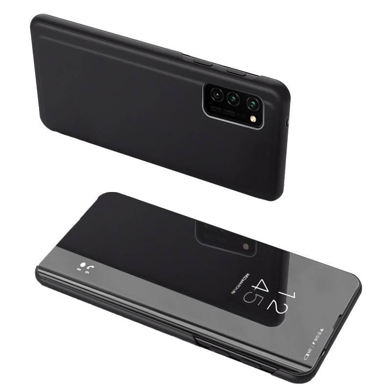 Powertech θήκη Clear View MOB-1642 για Samsung A72 5G, μαύρη