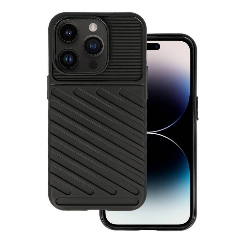 Powertech Θήκη Thunder MOB-1833 για iPhone 14 Pro, μαύρη