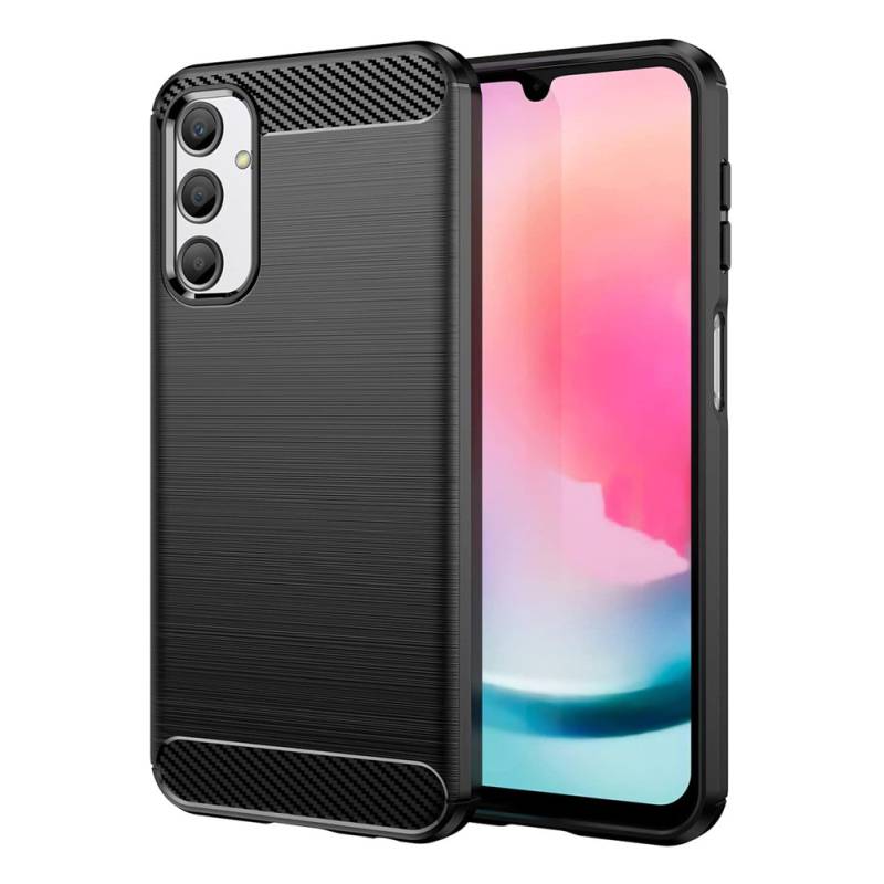 Powertech θήκη Carbon MOB-1852 για Samsung Galaxy A24, μαύρη