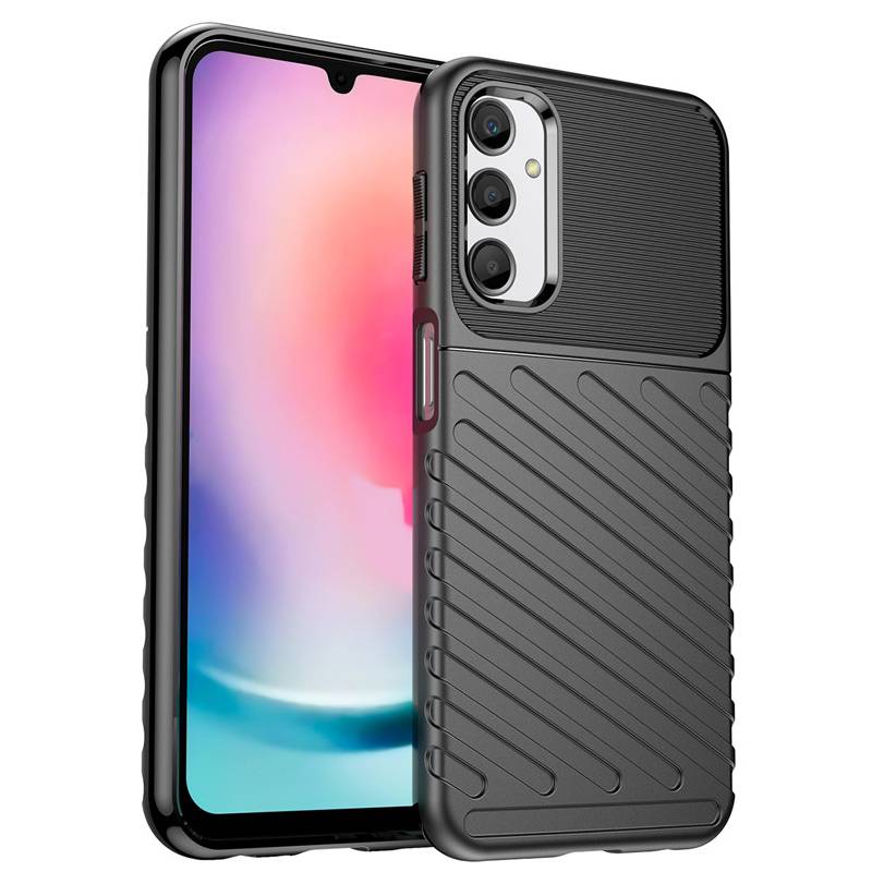 Powertech θήκη Thunder MOB-1853 για Samsung Galaxy A24, μαύρη